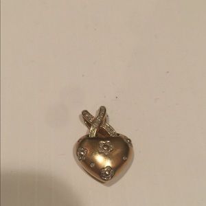 14 kt gold and diamond pendant